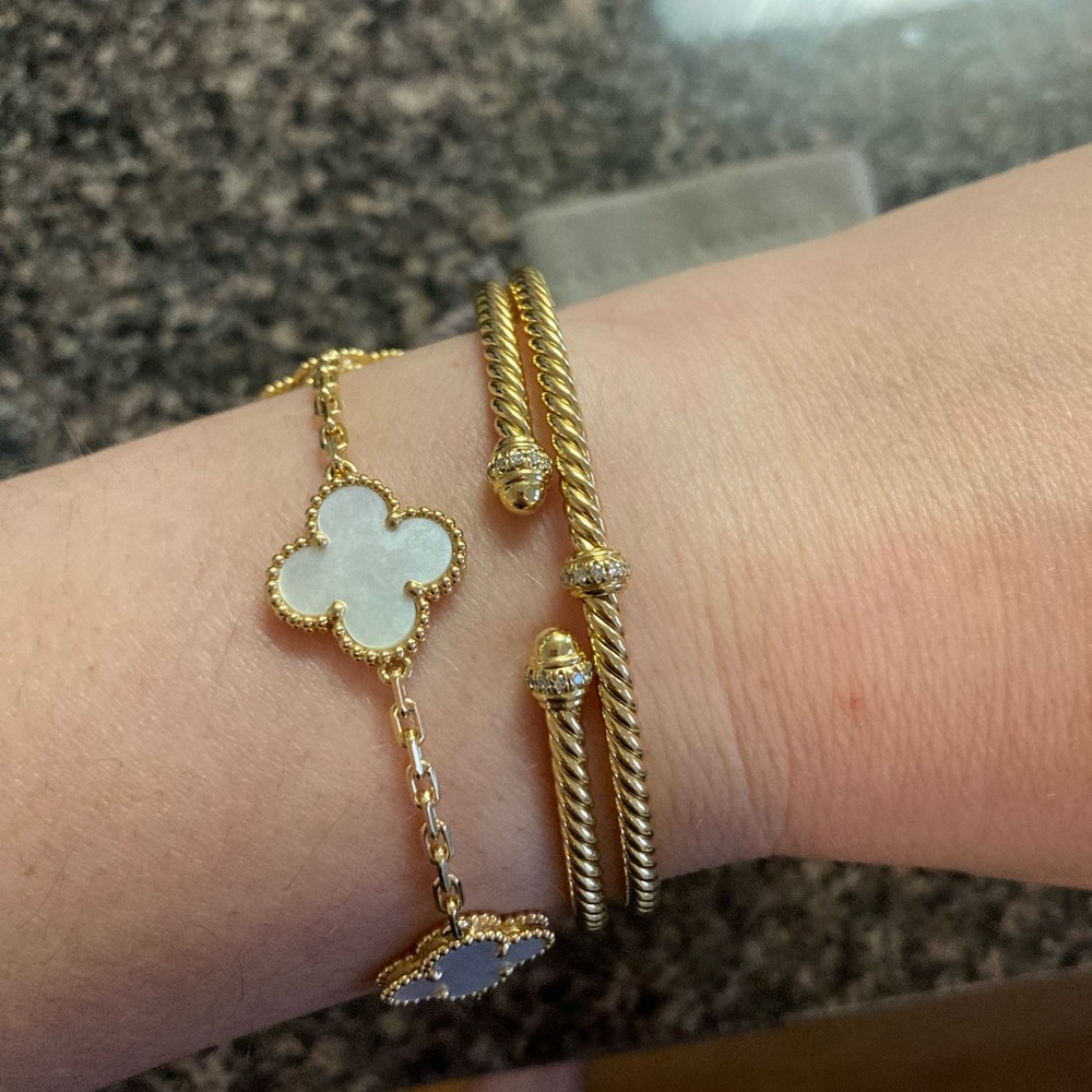 David Yurman gold bracelet